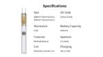 3ml Delta 8 THC HHC THCO Airflow Voltage Adjustable Disposable Preheating Vape Pen - Immagine 9