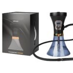 Portable Dual Power Electric Hookah Rechargeable Plug-in Charcoal-Free Modern Travel Party Bar Cafe Hookah RGB Light Plastic - Immagine 4