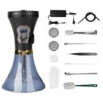 Portable Dual Power Electric Hookah Rechargeable Plug-in Charcoal-Free Modern Travel Party Bar Cafe Hookah RGB Light Plastic - Immagine 6