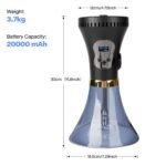 Portable Dual Power Electric Hookah Rechargeable Plug-in Charcoal-Free Modern Travel Party Bar Cafe Hookah RGB Light Plastic - Immagine 7