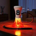 Portable Dual Power Electric Hookah Rechargeable Plug-in Charcoal-Free Modern Travel Party Bar Cafe Hookah RGB Light Plastic - Immagine 4