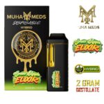 Muha Meds Disposable Vape Pen Green Apple Elixir 2G – HYBRID