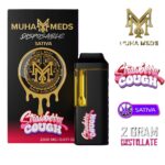Muha Meds – Disposable Vape Pen Strawberry Cough 2G – SATIVA
