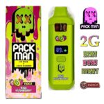 Pack Man Disposable Vape Pen Kiwi Kushberry 2G – INDICA