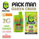 Pack Man THC Vape Disposable Pen Guava Crush 2G – SATIVA